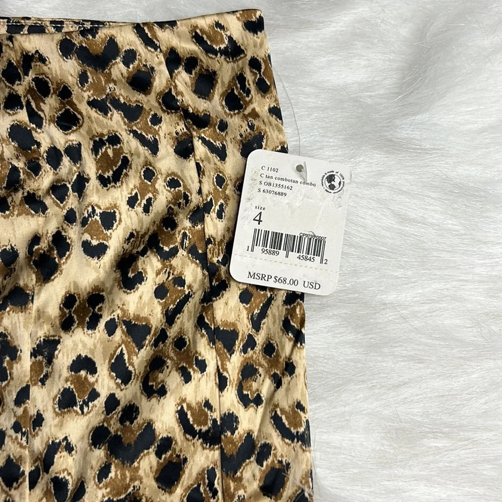 NWT Free People Cheetah Print Mini Skirt - Picture 3 of 4
